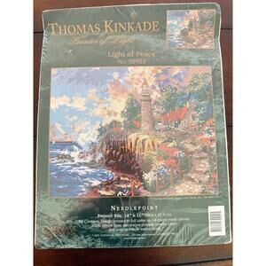 Thomas Kinkade Light of Peace Needlepoint Kit Candamar Designs NEW Sealed #30922